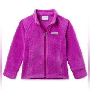 Columbia fleece jacket Pink Big Girl Size L(14/16)